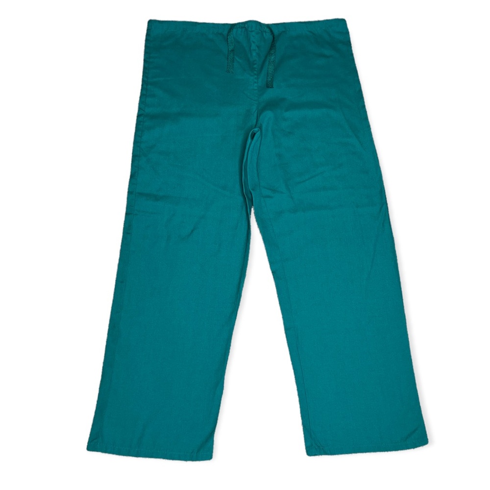 Apple Life Drawstring Scrub Pants Green Size Small